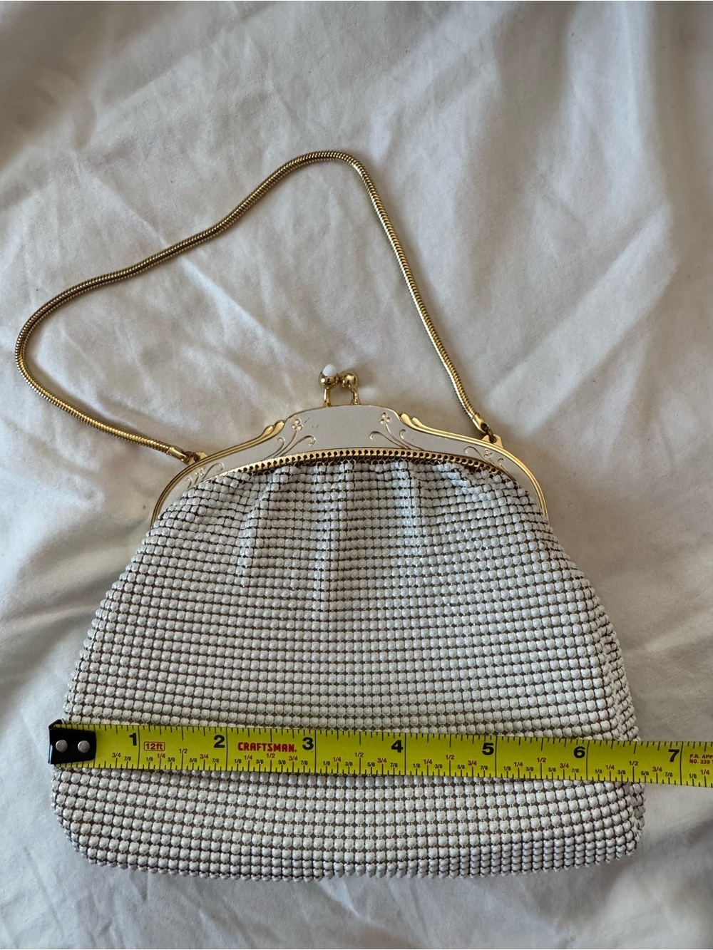 Whiting And Davis Rare Vintage 1940s/1950s Mesh Metal Cocktail Purse - In OG Box - Picture 6 of 9